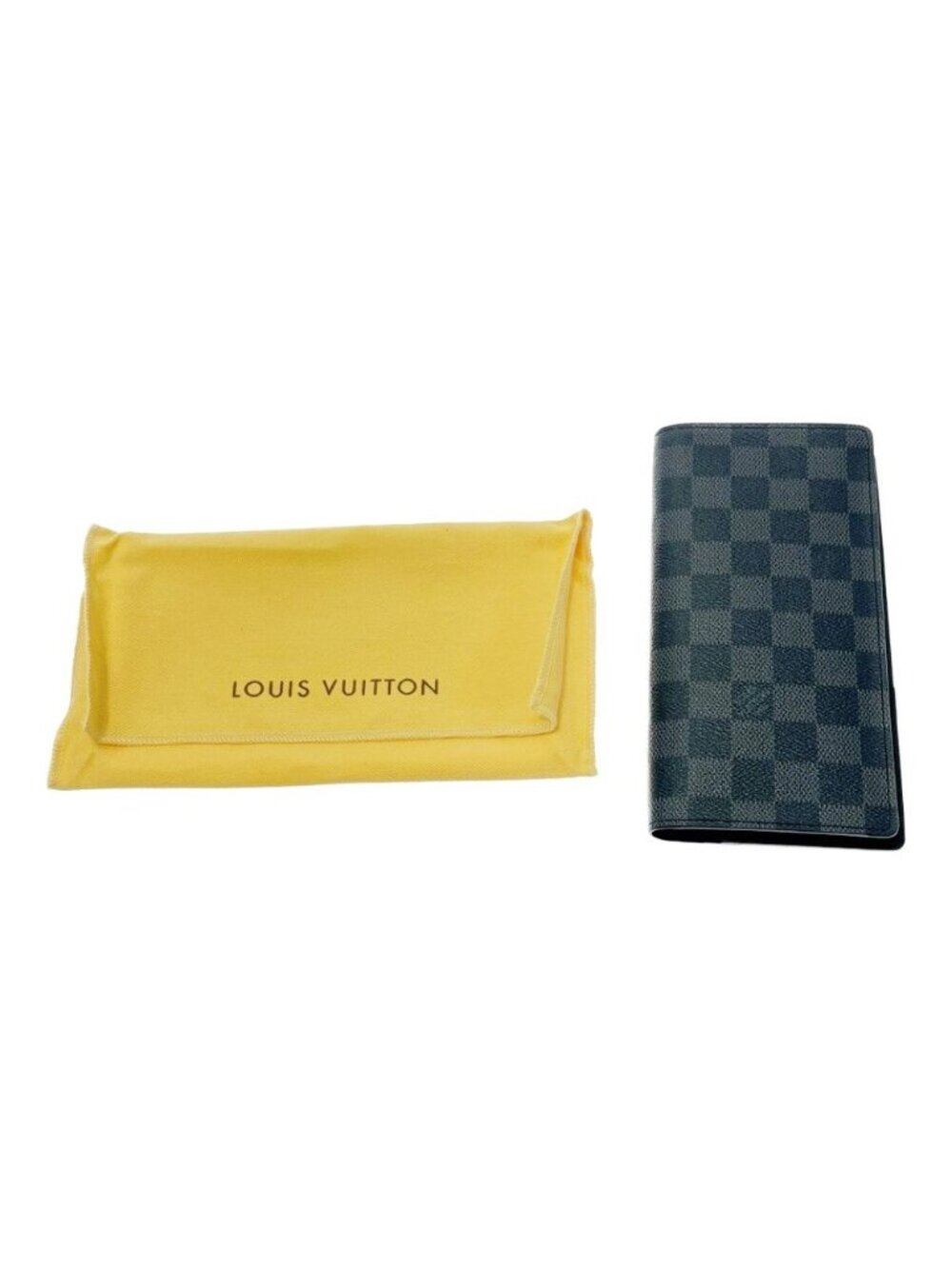 Louis Vuitton Damier Graphite Canvas Portefeuille Brazza Wallet Black